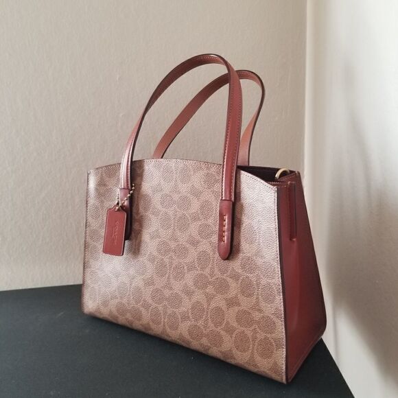 NWOT Coach Leather Tote - Picture 3 of 11